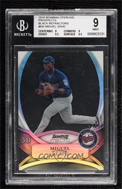 2010 Bowman Sterling - Prospects - Black Refractor #BSP-MS - Miguel Sano /25 [BGS 9 MINT]