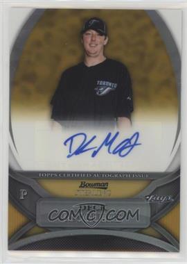 2010 Bowman Sterling - Prospects - Gold Refractor Autographs #BSP-DM - Deck McGuire /50