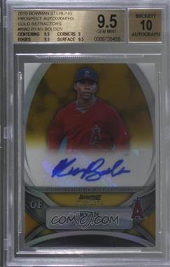 2010 Bowman Sterling - Prospects - Gold Refractor Autographs #BSP-RBO - Ryan Bolden /50 [BGS 9.5 GEM MINT]