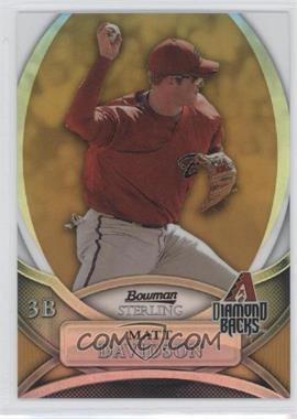 2010 Bowman Sterling - Prospects - Gold Refractor #BSP-MD - Matt Davidson /50