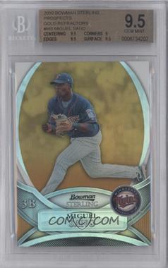 2010 Bowman Sterling - Prospects - Gold Refractor #BSP-MS - Miguel Sano /50 [BGS 9.5 GEM MINT]