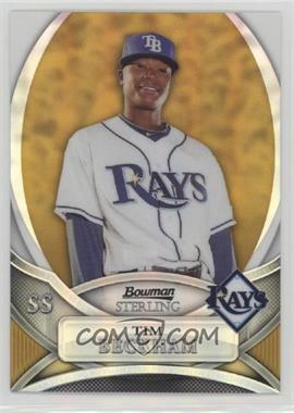 2010 Bowman Sterling - Prospects - Gold Refractor #BSP-TB - Tim Beckham /50