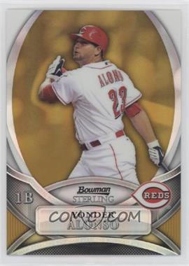 2010 Bowman Sterling - Prospects - Gold Refractor #BSP-YA - Yonder Alonso /50