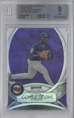 2010 Bowman Sterling - Prospects - Purple Refractor #BSP-MS - Miguel Sano /10 [BGS 9 MINT]