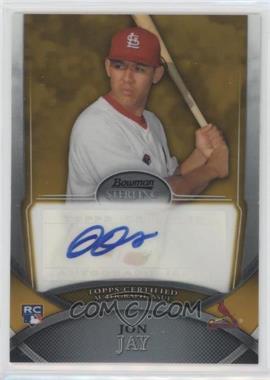 2010 Bowman Sterling - Rookie Autographs - Gold Refractor #46 - Jon Jay /50