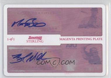 2010 Bowman Sterling - USA Baseball Dual Autographs - Printing Plate Magenta #BSDA-11 - Matt Barnes, Brad Miller /1