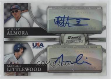 2010 Bowman Sterling - USA Baseball Dual Autographs - Refractor #BSDA-8 - Albert Almora, Marcus Littlewood /99