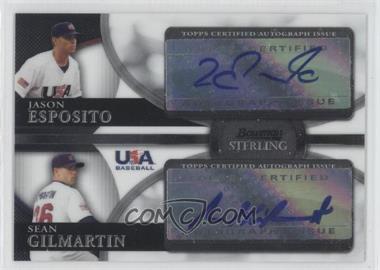 2010 Bowman Sterling - USA Baseball Dual Autographs #BSDA-17 - Jason Esposito, Sean Gilmartin