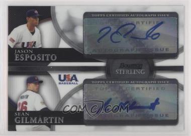 2010 Bowman Sterling - USA Baseball Dual Autographs #BSDA-17 - Jason Esposito, Sean Gilmartin