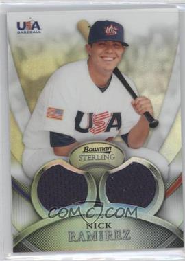 2010 Bowman Sterling - USA Baseball Relics - Dual Refractor #USAR-37 - Nick Ramirez /199