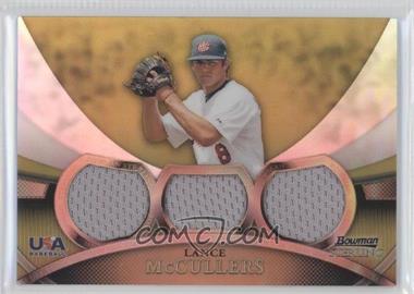 2010 Bowman Sterling - USA Baseball Relics - Triple Gold Refractor #USAR-10 - Lance McCullers /50