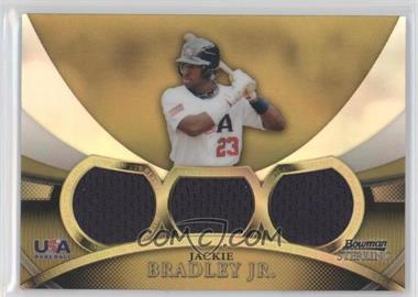 2010 Bowman Sterling - USA Baseball Relics - Triple Gold Refractor #USAR-23 - Jackie Bradley Jr. /50