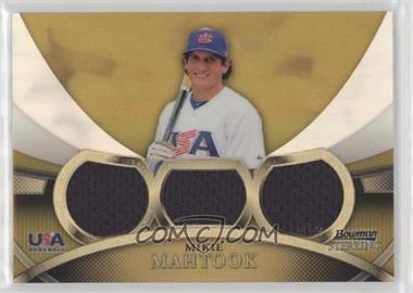 2010 Bowman Sterling - USA Baseball Relics - Triple Gold Refractor #USAR-32 - Mikie Mahtook /50