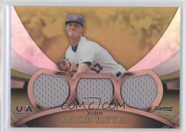 2010 Bowman Sterling - USA Baseball Relics - Triple Gold Refractor #USAR-4 - John Hochstatter /50