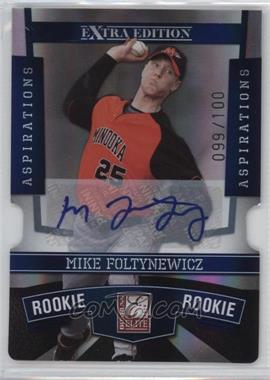 2010 Donruss Elite Extra Edition - [Base] - Aspirations Die-Cut Signatures #105 - Mike Foltynewicz /100