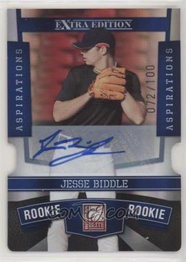 2010 Donruss Elite Extra Edition - [Base] - Aspirations Die-Cut Signatures #108 - Jesse Biddle /100