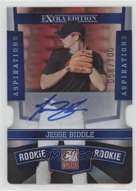 2010 Donruss Elite Extra Edition - [Base] - Aspirations Die-Cut Signatures #108 - Jesse Biddle /100