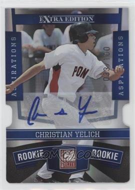 2010 Donruss Elite Extra Edition - [Base] - Aspirations Die-Cut Signatures #147 - Christian Yelich /100