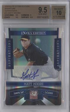 2010 Donruss Elite Extra Edition - [Base] - Aspirations Die-Cut Signatures #15 - Matt Moore /100 [BGS 9.5 GEM MINT]