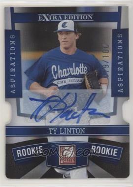 2010 Donruss Elite Extra Edition - [Base] - Aspirations Die-Cut Signatures #157 - Ty Linton /100