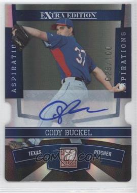 2010 Donruss Elite Extra Edition - [Base] - Aspirations Die-Cut Signatures #30 - Cody Buckel /100