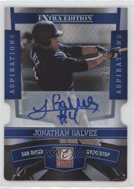 2010 Donruss Elite Extra Edition - [Base] - Aspirations Die-Cut Signatures #38 - Jonathan Galvez /100