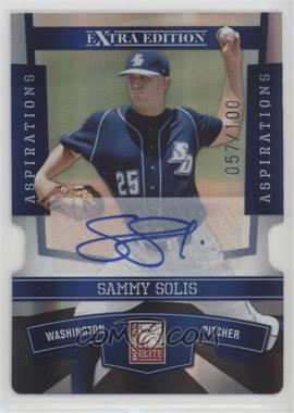 2010 Donruss Elite Extra Edition - [Base] - Aspirations Die-Cut Signatures #44 - Sammy Solis /100