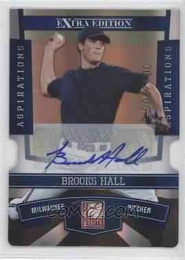 2010 Donruss Elite Extra Edition - [Base] - Aspirations Die-Cut Signatures #51 - Brooks Hall /100