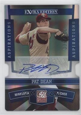 2010 Donruss Elite Extra Edition - [Base] - Aspirations Die-Cut Signatures #53 - Pat Dean /100