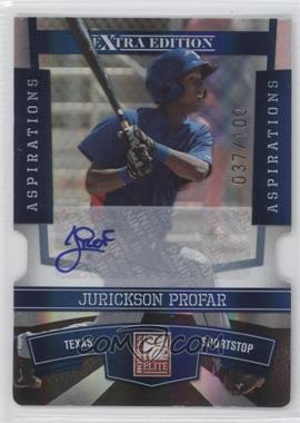 2010 Donruss Elite Extra Edition - [Base] - Aspirations Die-Cut Signatures #90 - Jurickson Profar /100