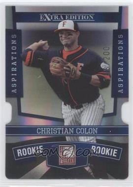 2010 Donruss Elite Extra Edition - [Base] - Aspirations Die-Cut #102 - Christian Colon /200