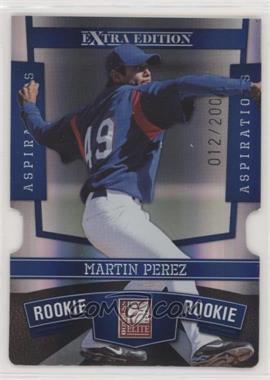 2010 Donruss Elite Extra Edition - [Base] - Aspirations Die-Cut #145 - Martin Perez /200