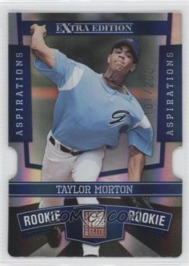 2010 Donruss Elite Extra Edition - [Base] - Aspirations Die-Cut #172 - Taylor Morton /200