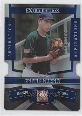 2010 Donruss Elite Extra Edition - [Base] - Aspirations Die-Cut #56 - Griffin Murphy /200