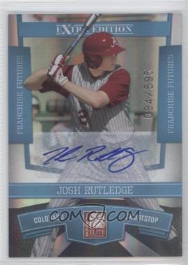 2010 Donruss Elite Extra Edition - [Base] - Franchise Futures Signatures #18 - Josh Rutledge /595