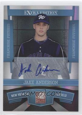 2010 Donruss Elite Extra Edition - [Base] - Franchise Futures Signatures #73 - Jake Anderson /810