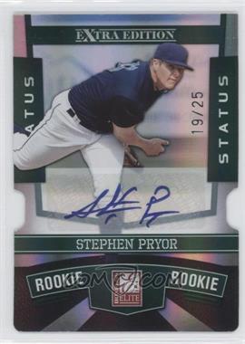 2010 Donruss Elite Extra Edition - [Base] - Status Emerald Die-Cut Signatures #139 - Stephen Pryor /25