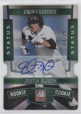 2010 Donruss Elite Extra Edition - [Base] - Status Emerald Die-Cut Signatures #175 - Justin Bloxom /25