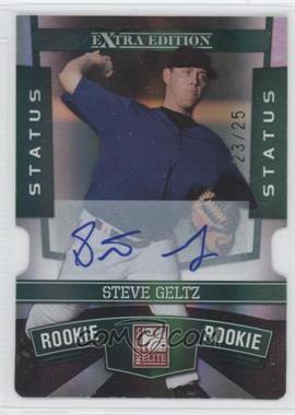 2010 Donruss Elite Extra Edition - [Base] - Status Emerald Die-Cut Signatures #187 - Steve Geltz /25