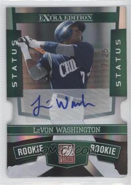 2010 Donruss Elite Extra Edition - [Base] - Status Emerald Die-Cut Signatures #192 - Levon Washington /25