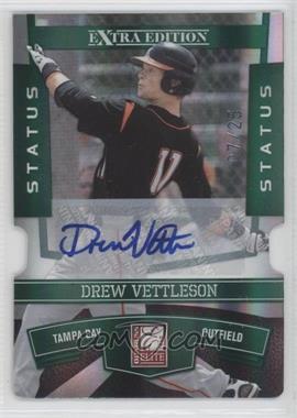 2010 Donruss Elite Extra Edition - [Base] - Status Emerald Die-Cut Signatures #2 - Drew Vettleson /25