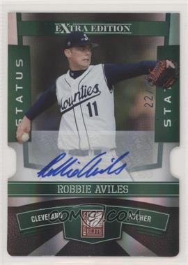 2010 Donruss Elite Extra Edition - [Base] - Status Emerald Die-Cut Signatures #24 - Robbie Aviles /25