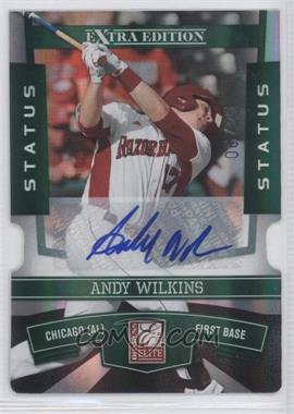 2010 Donruss Elite Extra Edition - [Base] - Status Emerald Die-Cut Signatures #29 - Andy Wilkins /25