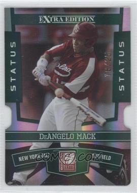 2010 Donruss Elite Extra Edition - [Base] - Status Emerald Die-Cut #25 - DeAngelo Mack /25