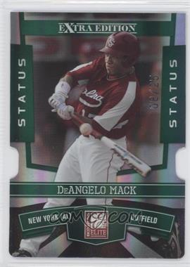 2010 Donruss Elite Extra Edition - [Base] - Status Emerald Die-Cut #25 - DeAngelo Mack /25