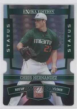 2010 Donruss Elite Extra Edition - [Base] - Status Emerald Die-Cut #49 - Chris Hernandez /25