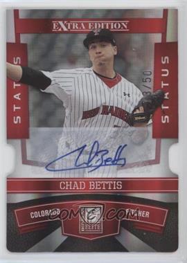 2010 Donruss Elite Extra Edition - [Base] - Status Red Die-Cut Signatures #11 - Chad Bettis /50