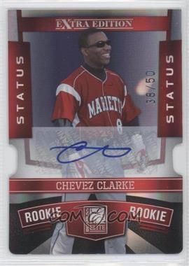 2010 Donruss Elite Extra Edition - [Base] - Status Red Die-Cut Signatures #129 - Chevez Clarke /50