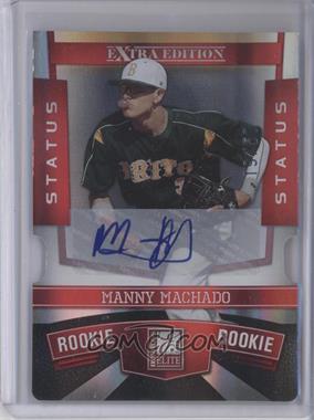 2010 Donruss Elite Extra Edition - [Base] - Status Red Die-Cut Signatures #132 - Manny Machado /50