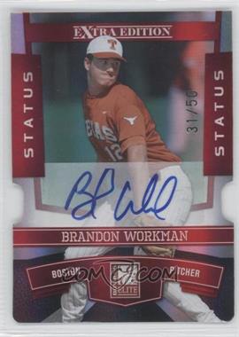 2010 Donruss Elite Extra Edition - [Base] - Status Red Die-Cut Signatures #14 - Brandon Workman /50